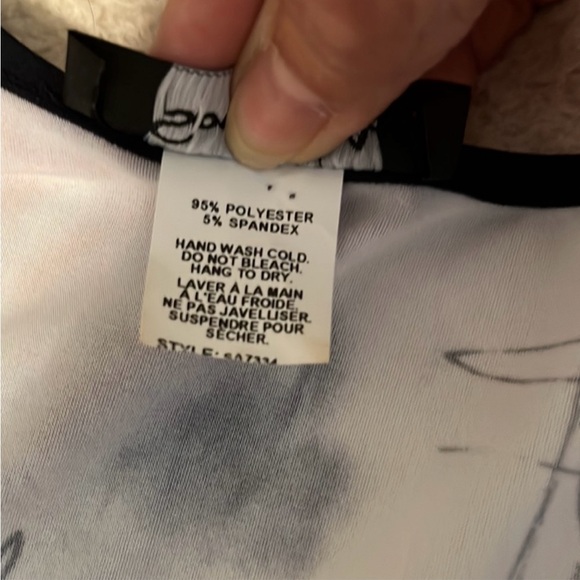 Sophia A Round Neckline Asymmetrical Hemline Tunic Top SzSm - Picture 10 of 11